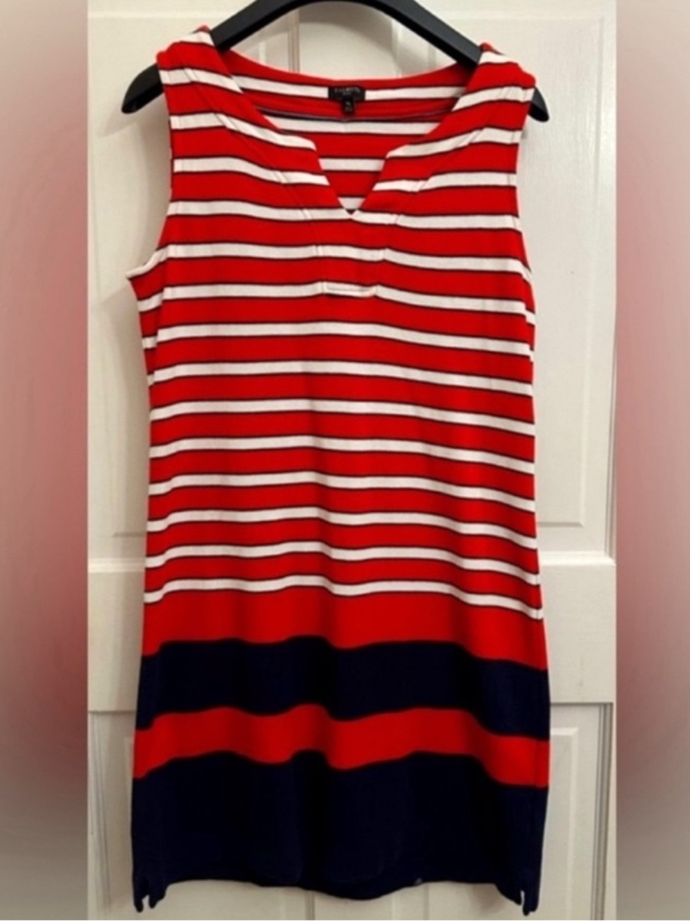 Talbots Striped Nautical Cotton Dress